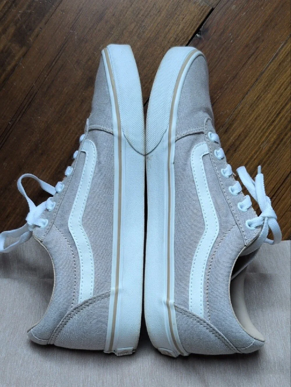 Vans Old Skool in Taupe with White Trim